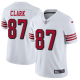 Men's Nike San Francisco 49ers #87 Dwight Clark White Rush Stitched NFL Vapor Untouchable Limited Jersey