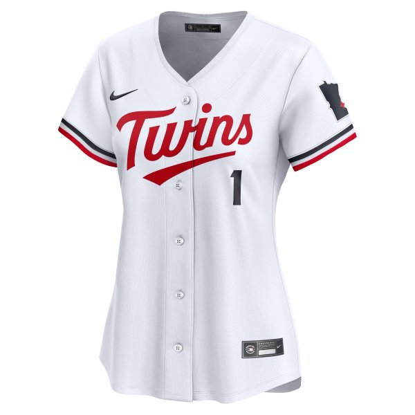 Women's Minnesota Twins Nike White #1 Mom Home Limited Jersey