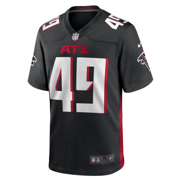 Men's Atlanta Falcons Liam McCullough Nike  Black Team Game Jersey