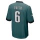 Men's Philadelphia Eagles DeVonta Smith Nike Midnight Green Game Jersey