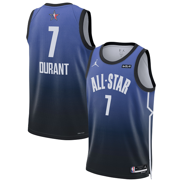 Men's #7 Kevin Durant Jordan Brand Blue 2023 NBA All-Star Game Swingman Jersey