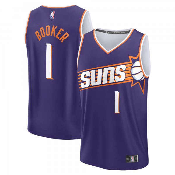 Men's Phoenix Suns Devin Booker Fanatics Purple Fast Break Replica Player Jersey - Icon Edition