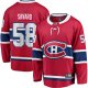 Men's Montreal Canadiens David Savard Fanatics Red Home Breakaway Player Jersey