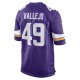 Men's Minnesota Vikings Tanner Vallejo Nike Purple Team Game Jersey