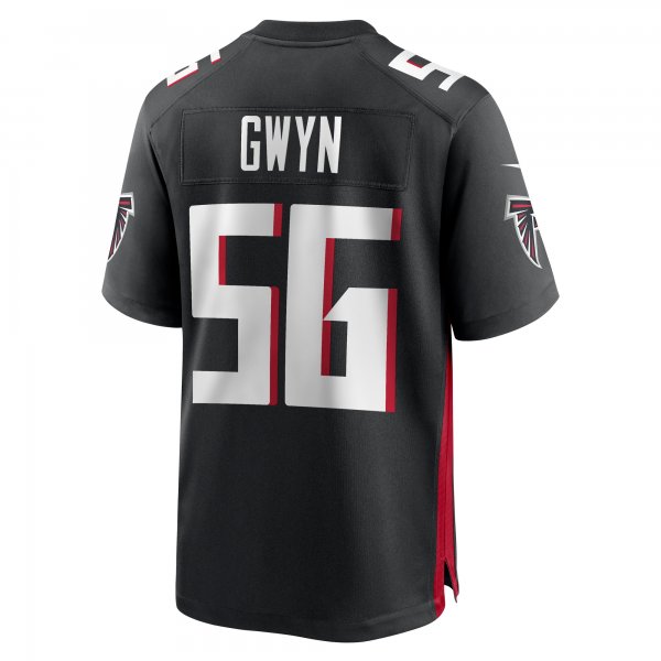 Men's Atlanta Falcons Jovaughn Gwyn Nike  Black Team Game Jersey