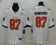 Men's Tampa Bay Buccaneers #87 Rob Gronkowski White 2021 Super Bowl LV Stitched Vapor Untouchable Stitched Nike Limited NFL Jersey