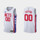 Men's Brooklyn Nets Custom #00 2022-23 Classic Edition White NBA Jersey