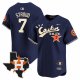 Men's Houston Astros #7 CJ Stroud Cactus Jack Stitched Limited Cool Base Navy Jersey