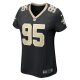 Women's New Orleans Saints Albert Huggins Nike Black Player Game Jersey