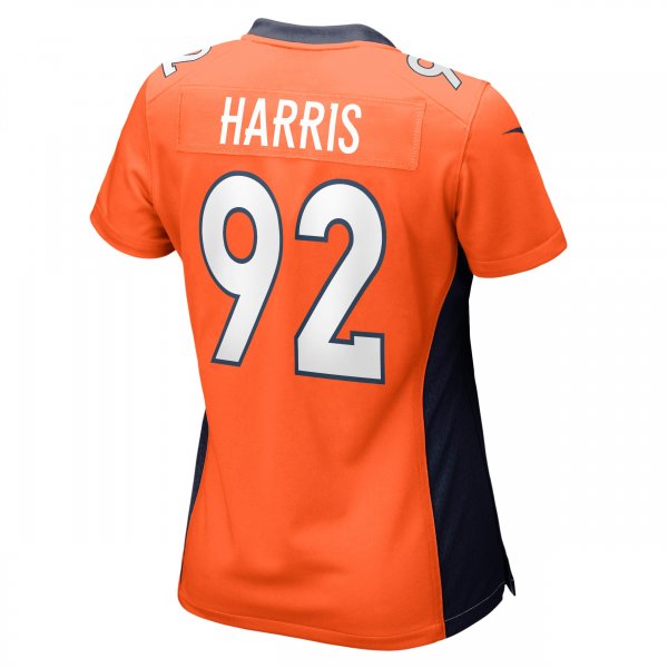 Women's Denver Broncos Jonathan Harris Nike Orange Game Jersey