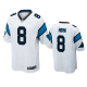 Men's Carolina Panthers #8 Jaycee Horn White Game Jersey