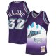 Men's Utah Jazz Karl Malone Mitchell & Ness Purple 1996/97 Hardwood Classics NBA 75th Anniversary Diamond Swingman Jersey