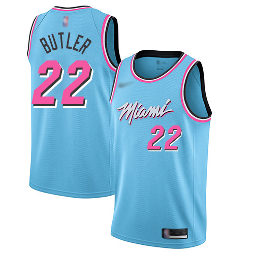 Miami Heat #22 Jimmy Butler Blue NBA Swingman City Edition 2019/20 Jersey