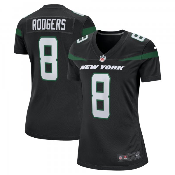 Women's New York Jets Aaron Rodgers Nike Black Player Jersey