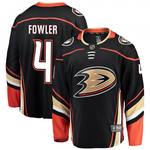 Men's Anaheim Ducks Cam Fowler Fanatics Black Breakaway Player Jersey