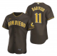 Men's Nike San Diego Padres #11 Yu Darvish Brown 2020 Alternate MLB Jersey