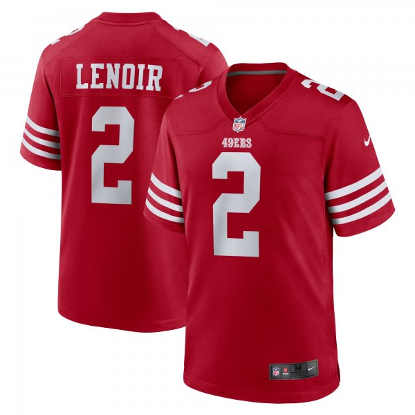 Men's San Francisco 49ers Deommodore Lenoir Nike  Scarlet  Game Jersey