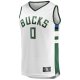 Men's Milwaukee Bucks Damian Lillard Fanatics White Fast Break Player Jersey - Association Edition