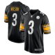 Men's Pittsburgh Steelers Russell Wilson Nike Black  Game Jersey