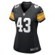 Women's Pittsburgh Steelers Troy Polamalu Nike Black Retired Player Jersey