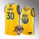 Men's Golden State Warriors #30 Stephen Curry 2022 Yellow Finals Stitched NBA Jersey