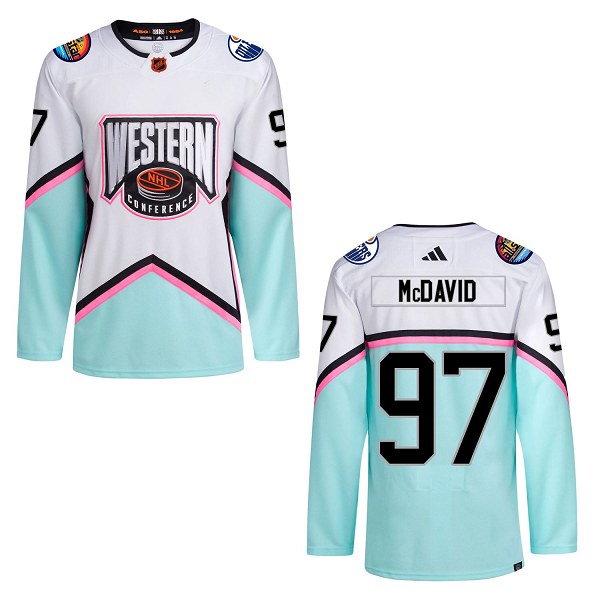 Men's NHL Edmonton Oilers Connor Mcdavid Western All Star #97 Jersey