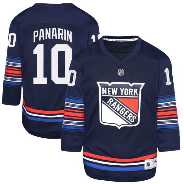 Youth New York Rangers #10 Artemi Panarin Navy Alternate Player Jersey