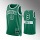 Men's Boston Celtics #9 Derrick Nike White 75th Anniversary City Edition Green Jersey