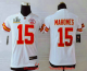 Youth Kansas City Chiefs #15 Patrick Mahomes White 2021 Super Bowl LV Vapor Untouchable Stitched Nike Limited NFL Jersey