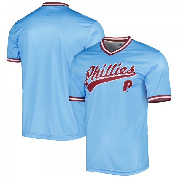 Men's Philadelphia Phillies Stitches Light Blue Cooperstown Collection Team Jersey