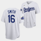 Men's Los Angeles Dodgers #16 Will Smith White 2022 All-Star MLB Jersey