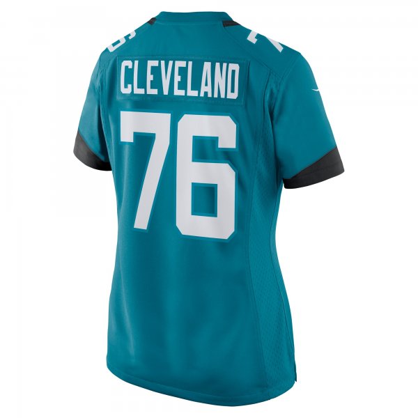 Women's Jacksonville Jaguars Ezra Cleveland Nike  Teal  Game Jersey