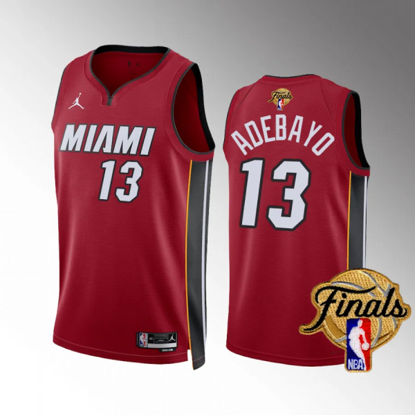 Bam Adebayo Men's Miami Heat 2023 NBA Finals Red #13 Icon Edition Jersey