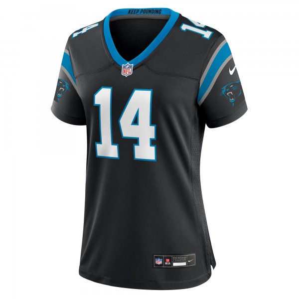 Women's Carolina Panthers Andy Dalton Nike Black Team Game Jersey