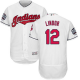 Cleveland Indians #12 Francisco Lindor White Flexbase Collection 2016 World Series Bound Stitched MLB Jersey