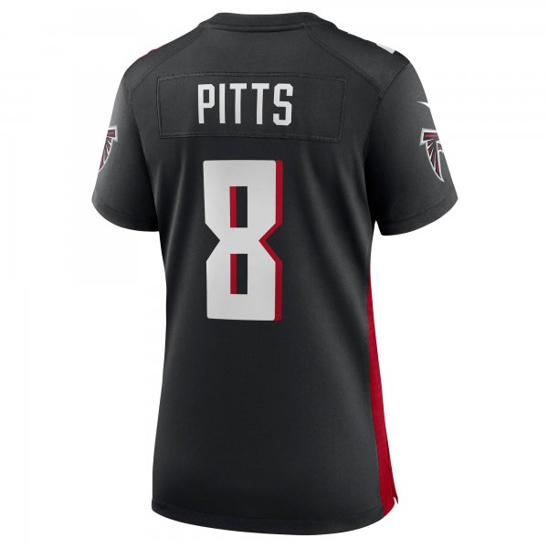 Women's Atlanta Falcons Kyle Pitts Nike Black 2021 NFL Draft First Round Pick Player Game Jersey