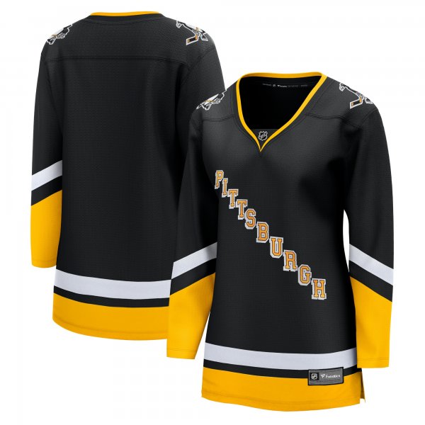 Women's Pittsburgh Penguins Fanatics Black Alternate Premier Breakaway Jersey