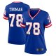 Women's New York Giants Andrew Thomas Nike Royal Classic Player Game Jersey