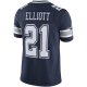 Men's Dallas Cowboys Ezekiel Elliott Nike Navy Vapor Limited Jersey