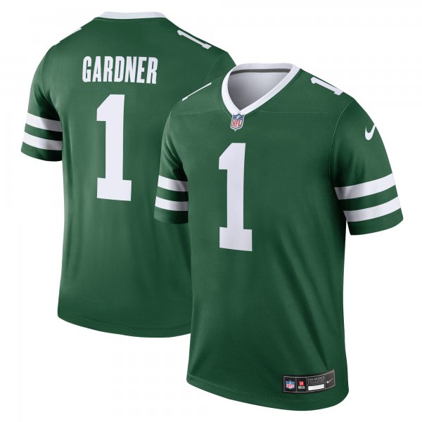 Men's New York Jets Ahmad Sauce Gardner Nike Legacy Green Legend Jersey