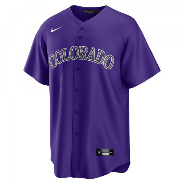 Men's Colorado Rockies Nike Purple Alternate Replica Team Jersey