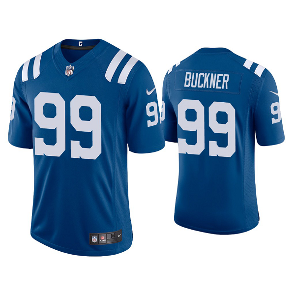 Men's 2020 Indianapolis Colts #99 DeForest Buckner Royal Vapor Limited Jersey