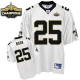 Men's New Orleans Saints #25 Reggie Bush White Super Bowl XLIV 44 Champions Stitched NFL Jersey