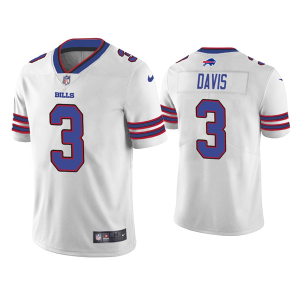 Men's Nike NFL Buffalo Bills Gabriel Davis #13 White Vapor Untouchable Limited Stitched Jersey