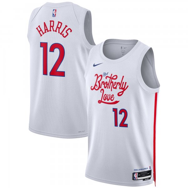 Unisex Philadelphia 76ers Tobias Harris Nike White 2022/23 Swingman Jersey - City Edition