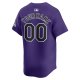 Men's Colorado Rockies  Nike Purple  Alternate Limited Custom Jersey