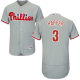 Philadelphia Phillies #3 Bryce Harper Grey Flexbase Collection Stitched MLB Jersey