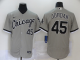 Men's Nike Chicago White Sox #45 Michael Jordan Grey Stitched MLB Flex Base Jersey