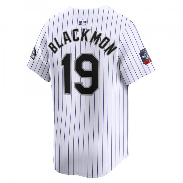 Men's Colorado Rockies Charlie Blackmon Nike White 2024 MLB World Tour Mexico City Series Home Limited Player Jersey