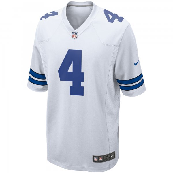 Men's Dallas Cowboys Dak Prescott Nike White Game Team Jersey